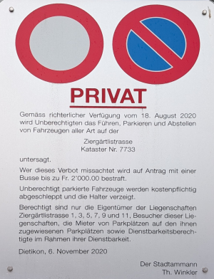 Richterliches Verbot
